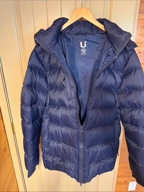 Brand Navy Puffer Jacket - Men's Insulated Coat